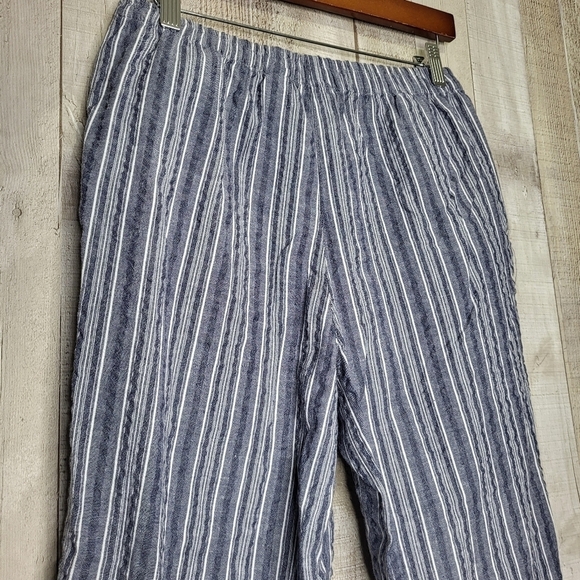 Appleseeds Cotton Striped Pants. Blue & White. Size 8P. 8 Petite - Picture 6 of 10